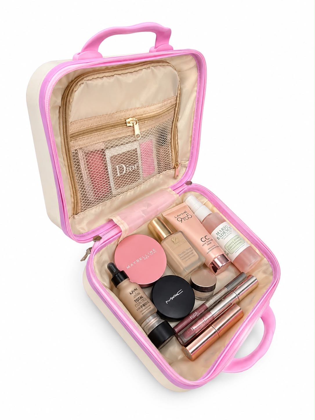 RAHA & CO. Cute vanity box- white&pink 