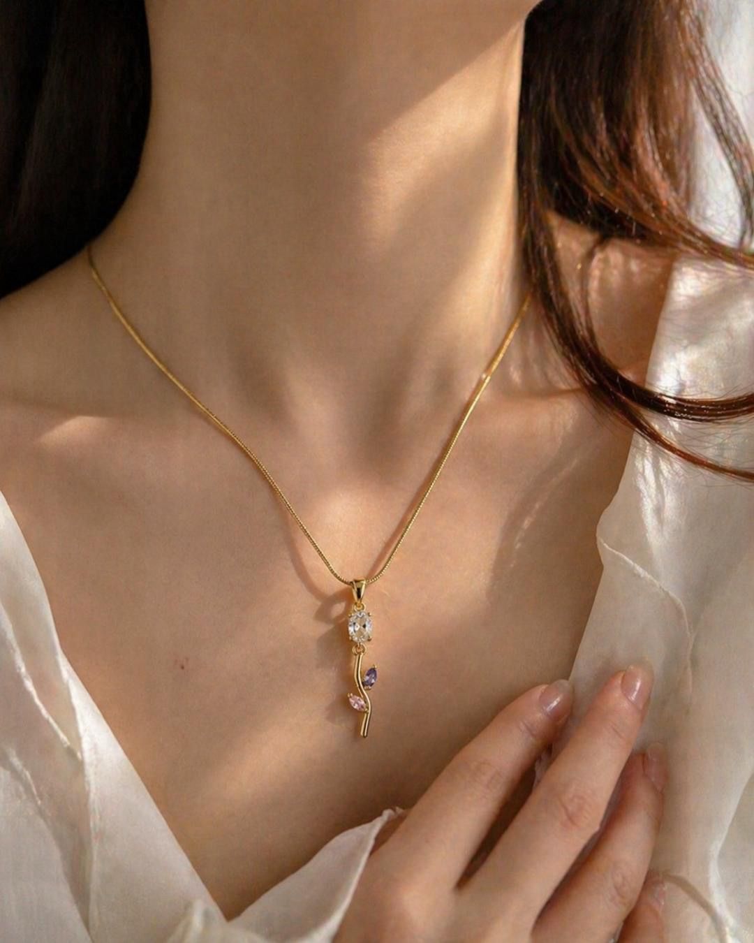 RAHA & CO. Flora Grace Necklace 